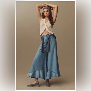 Anthropologie Pilcro Flounce High-Rise Ultra Flare Jeans Bellbottoms